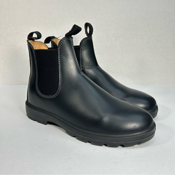 Prospector Leather Chelsea Boot Men’s 9 Slip On Water Resistant Black Round Toe - Picture 4 of 16